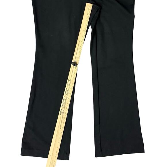 Alfani Black Stretch Button Detail Bootcut Slacks Trousers size M Professional - Picture 5 of 9
